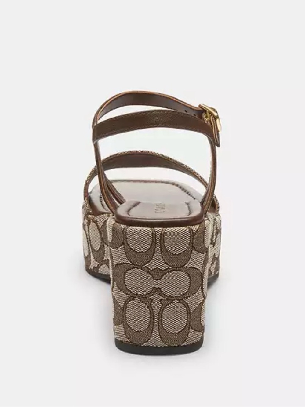 Coach Gale Wedge Sandal In Signature Jacquard 129 CHF NWOB - Picture 4 of 12